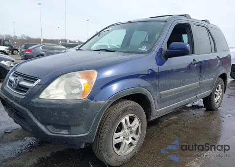2002 Honda Cr-V Ex из США, поврежденный, VIN JHLRD78802C065613